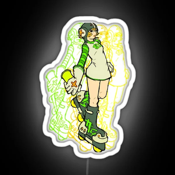Jet Set Pedia Jet Set Radio RGB Neon Sign