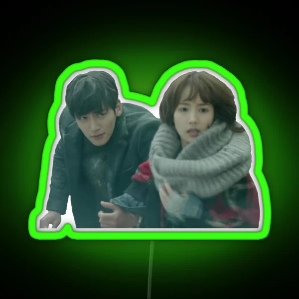 Ji Chang Wook Park Min Young Healer RGB Neon Sign