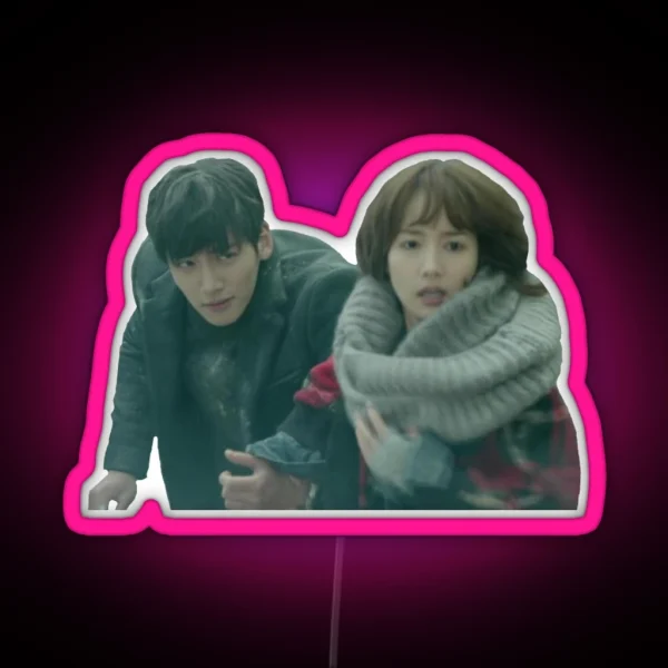 Ji Chang Wook Park Min Young Healer RGB Neon Sign