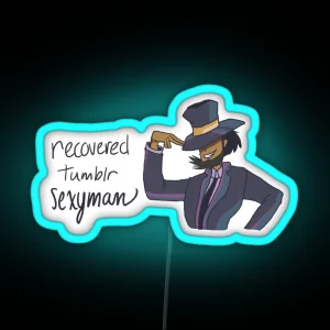 Jigen Recovered Tumblr Sexyman RGB Neon Sign