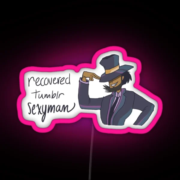 Jigen Recovered Tumblr Sexyman RGB Neon Sign
