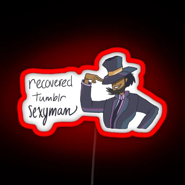 Jigen Recovered Tumblr Sexyman RGB Neon Sign