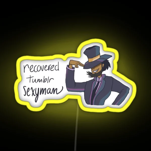 Jigen Recovered Tumblr Sexyman RGB Neon Sign