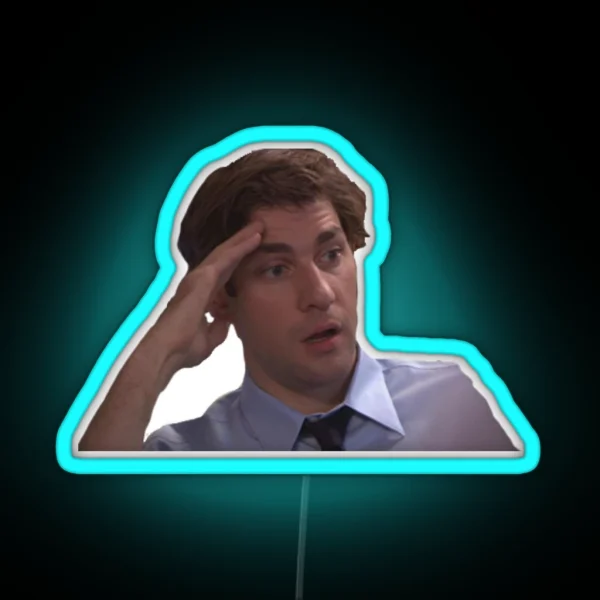 Jim Halpert Led The Office RGB Neon Sign