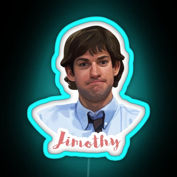 Jim Halpert RGB Neon Sign