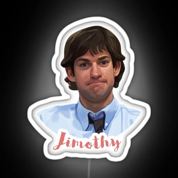 Jim Halpert RGB Neon Sign