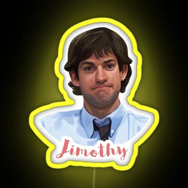 Jim Halpert RGB Neon Sign