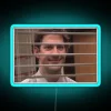 Jim Halpert Smiling Through Blinds RGB Neon Sign - Image 3