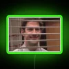 Jim Halpert Smiling Through Blinds RGB Neon Sign - Image 4