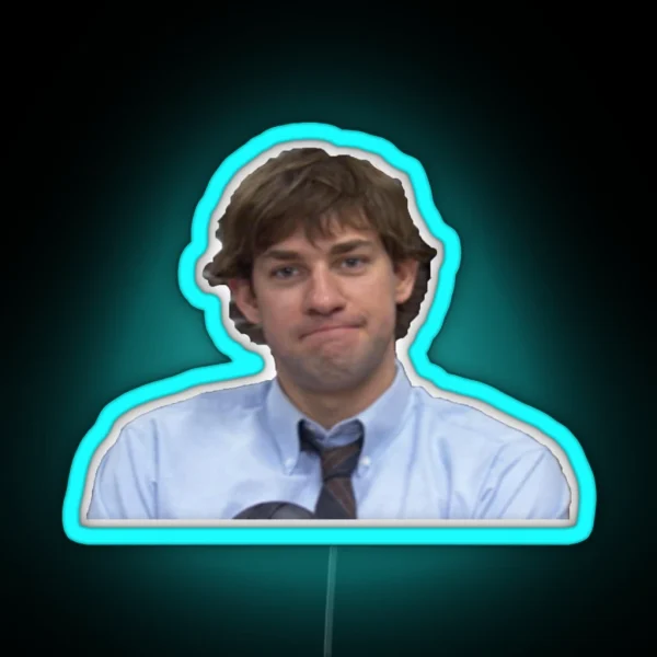 Jim Halpert The Office RGB Neon Sign