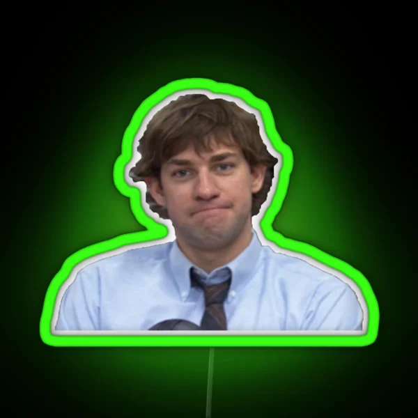 Jim Halpert The Office RGB Neon Sign