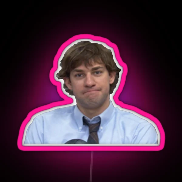 Jim Halpert The Office RGB Neon Sign