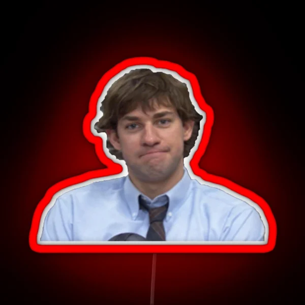 Jim Halpert The Office RGB Neon Sign