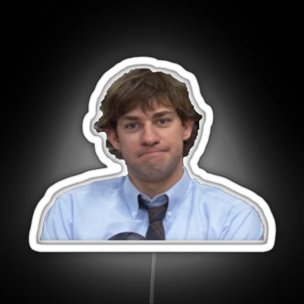 Jim Halpert The Office RGB Neon Sign