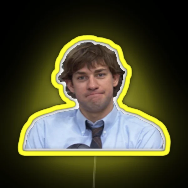 Jim Halpert The Office RGB Neon Sign
