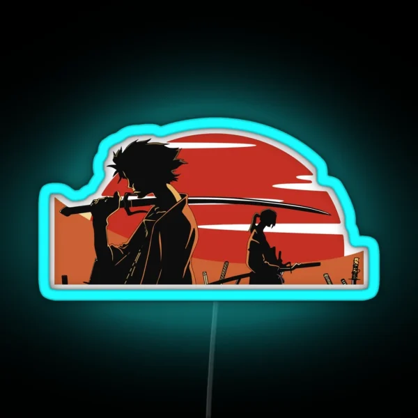 Jin And Mugen RGB Neon Sign