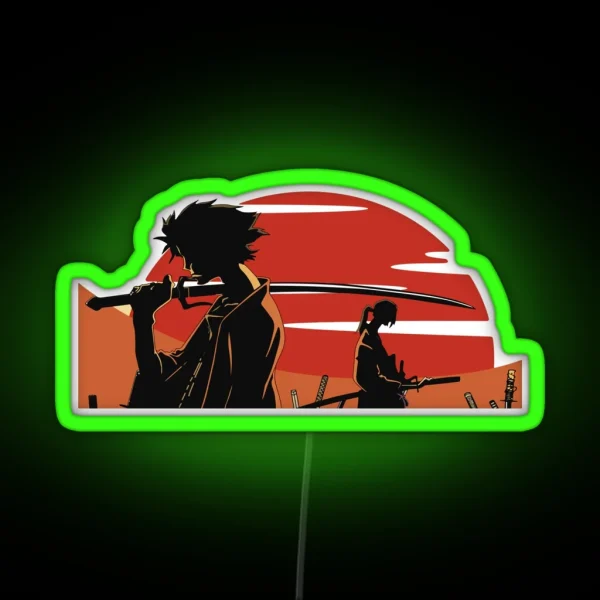 Jin And Mugen RGB Neon Sign