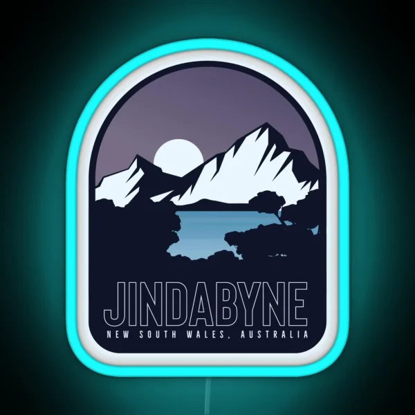Jindabyne Badge RGB Neon Sign