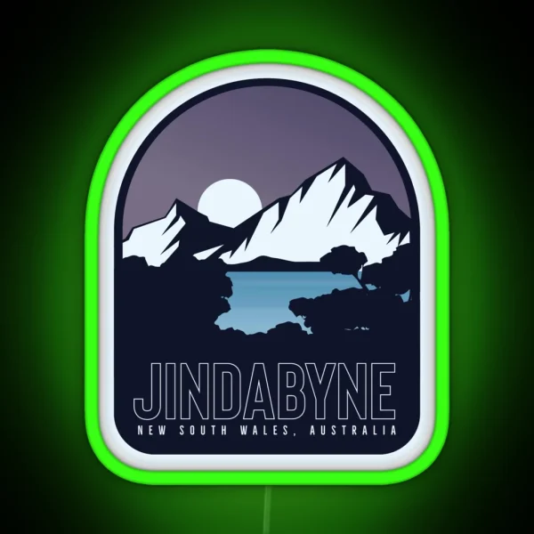 Jindabyne Badge RGB Neon Sign