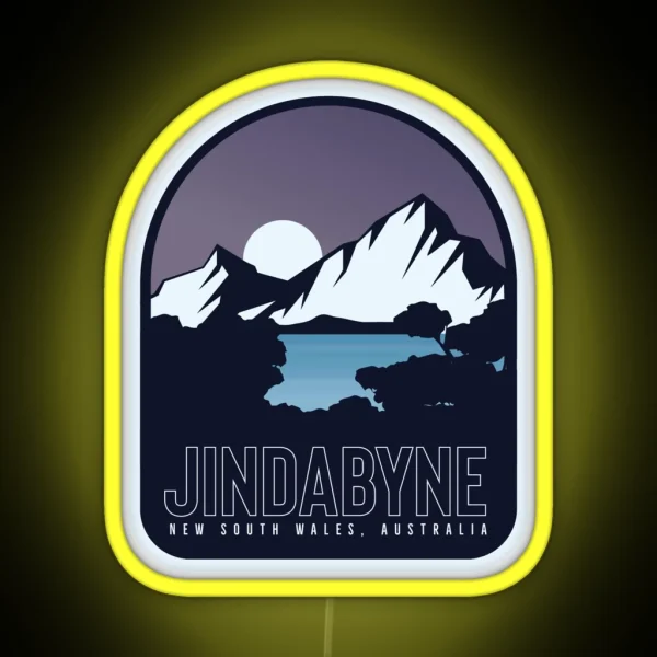 Jindabyne Badge RGB Neon Sign