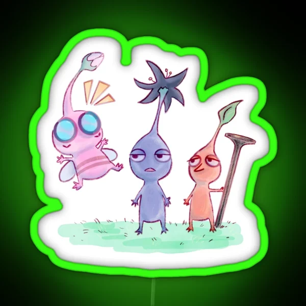 JJK 2018 Pikmin RGB Neon Sign