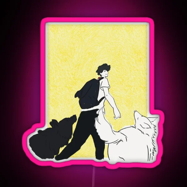 JJK Fushiguro Megumi Lost In Paradise Ending RGB Neon Sign