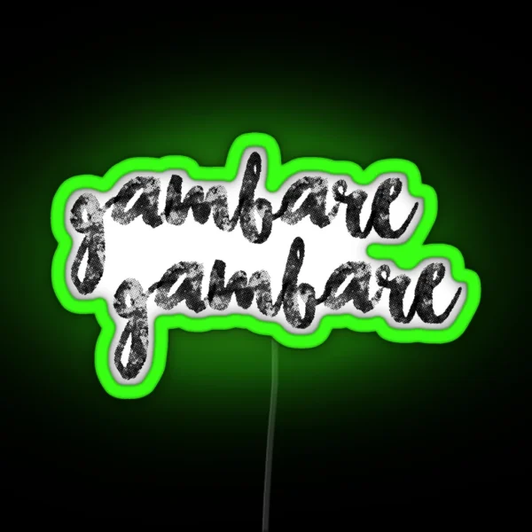 JJK GAMBARE RGB Neon Sign
