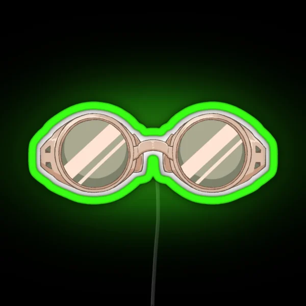 JJK Nanami Kento Glasses Bronze RGB Neon Sign