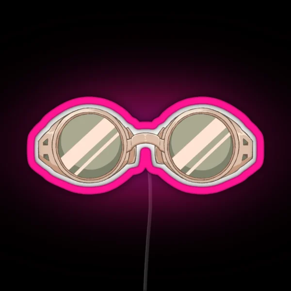 JJK Nanami Kento Glasses Bronze RGB Neon Sign
