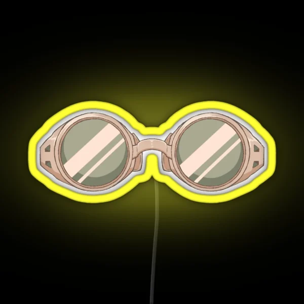 JJK Nanami Kento Glasses Bronze RGB Neon Sign