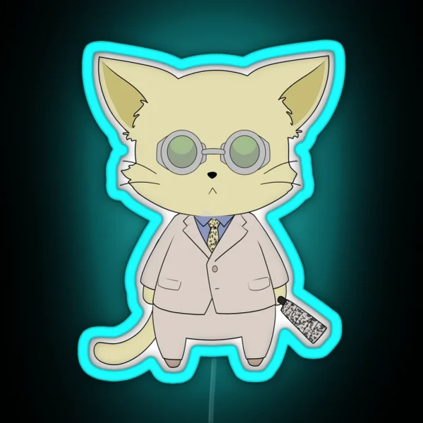 JJK Nanami Kitty RGB Neon Sign