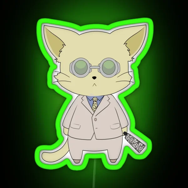 JJK Nanami Kitty RGB Neon Sign