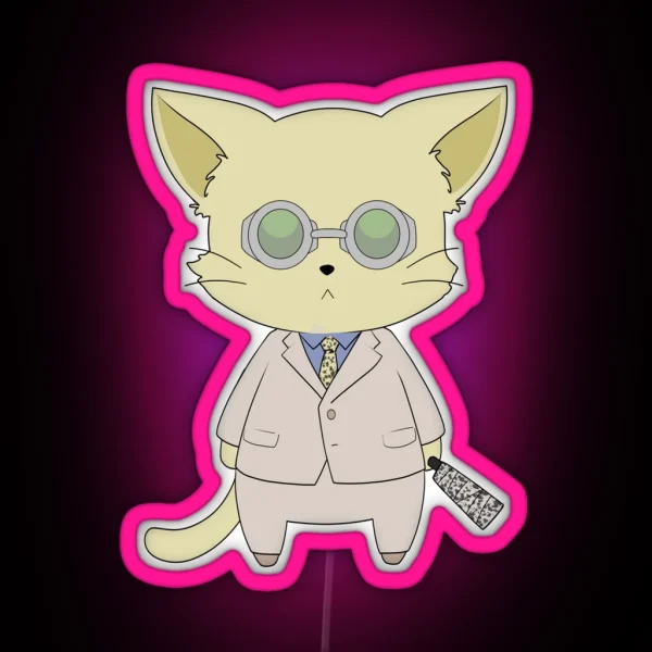 JJK Nanami Kitty RGB Neon Sign