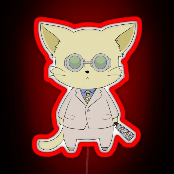 JJK Nanami Kitty RGB Neon Sign