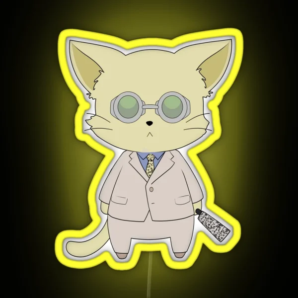 JJK Nanami Kitty RGB Neon Sign