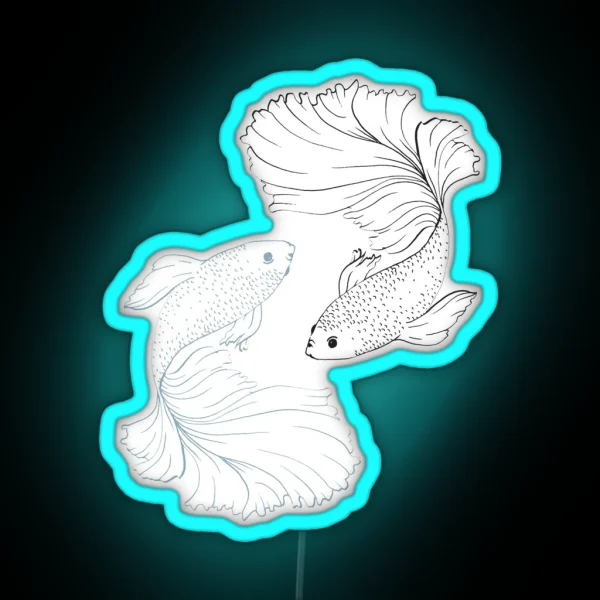 Jjk Satosugu Fish RGB Neon Sign