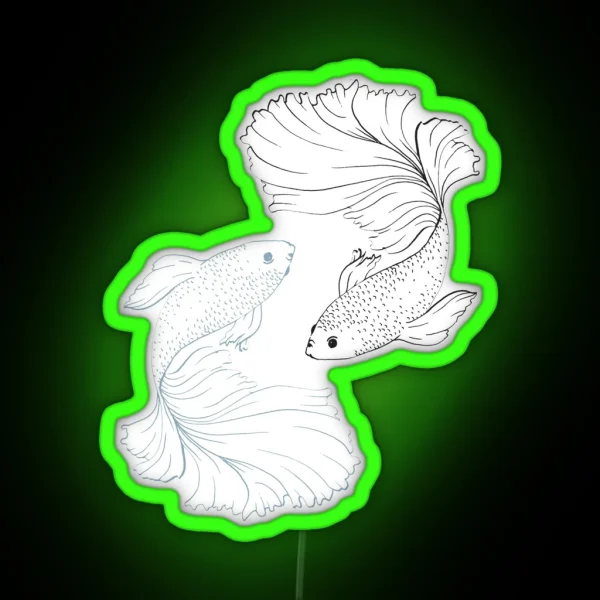 Jjk Satosugu Fish RGB Neon Sign