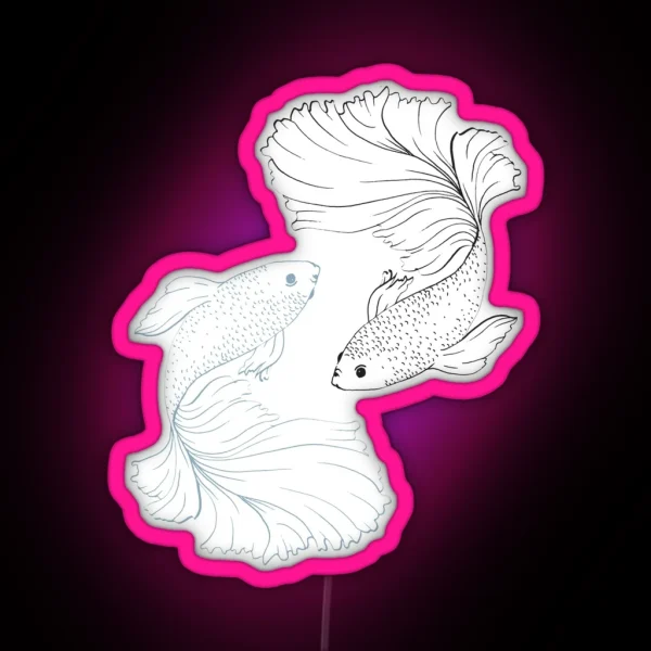 Jjk Satosugu Fish RGB Neon Sign