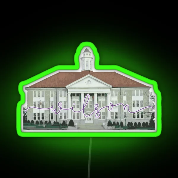 JMU Wilson Hall RGB Neon Sign