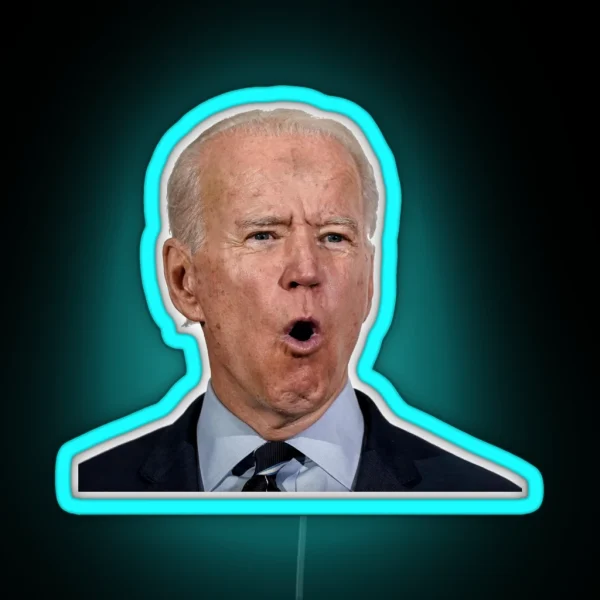 Joe Biden Face RGB Neon Sign