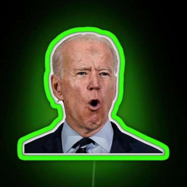 Joe Biden Face RGB Neon Sign