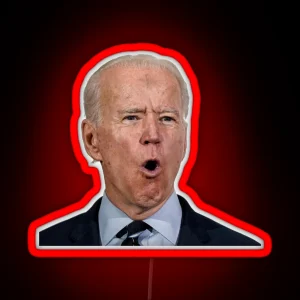 Joe Biden Face RGB Neon Sign