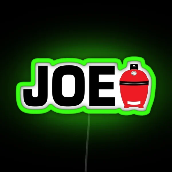 JOE On Kamado Charcoal BBQ Grilling Smoking Made Better RGB Neon Sign