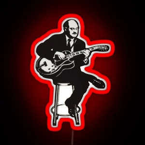 Joe Pass Jazz Guitarist RGB Neon Sign