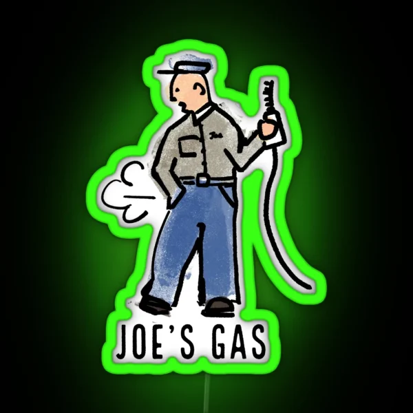 Joe S Gas RGB Neon Sign