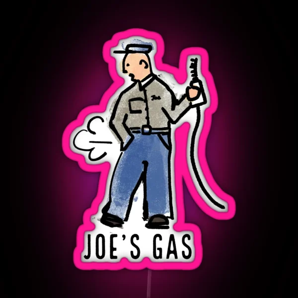 Joe S Gas RGB Neon Sign