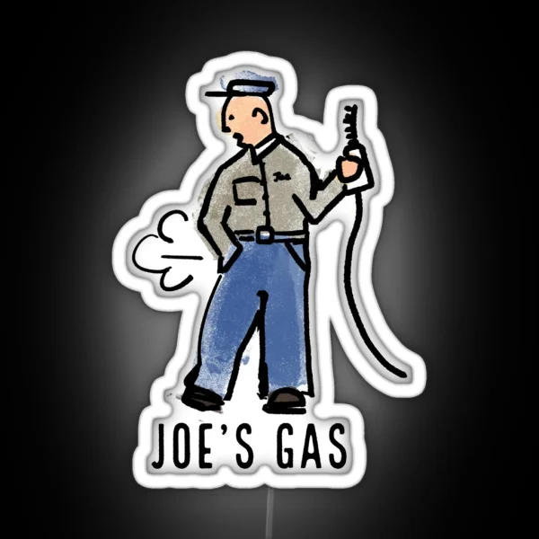 Joe S Gas RGB Neon Sign