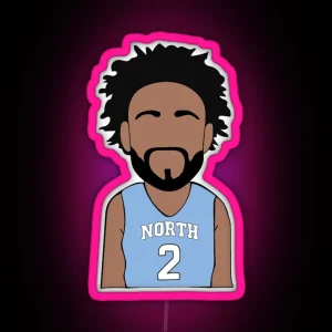 Joel Berry Cartoon RGB Neon Sign