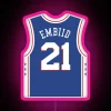 Joel Embiid 76ers Jersey RGB Neon Sign - Image 6