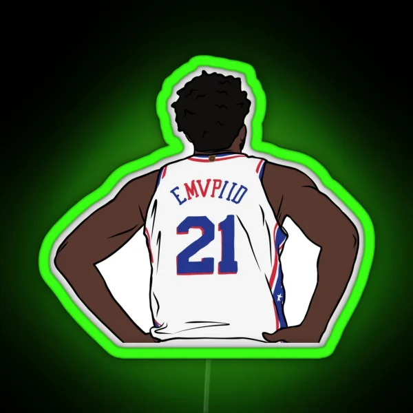 Joel Embiid EMVPIID RGB Neon Sign